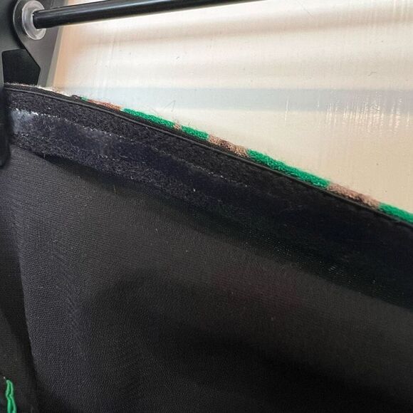 Alice + Olivia Livia Knotted Printed Crepe Halterneck Bra Top Green Size 0 - Picture 6 of 10